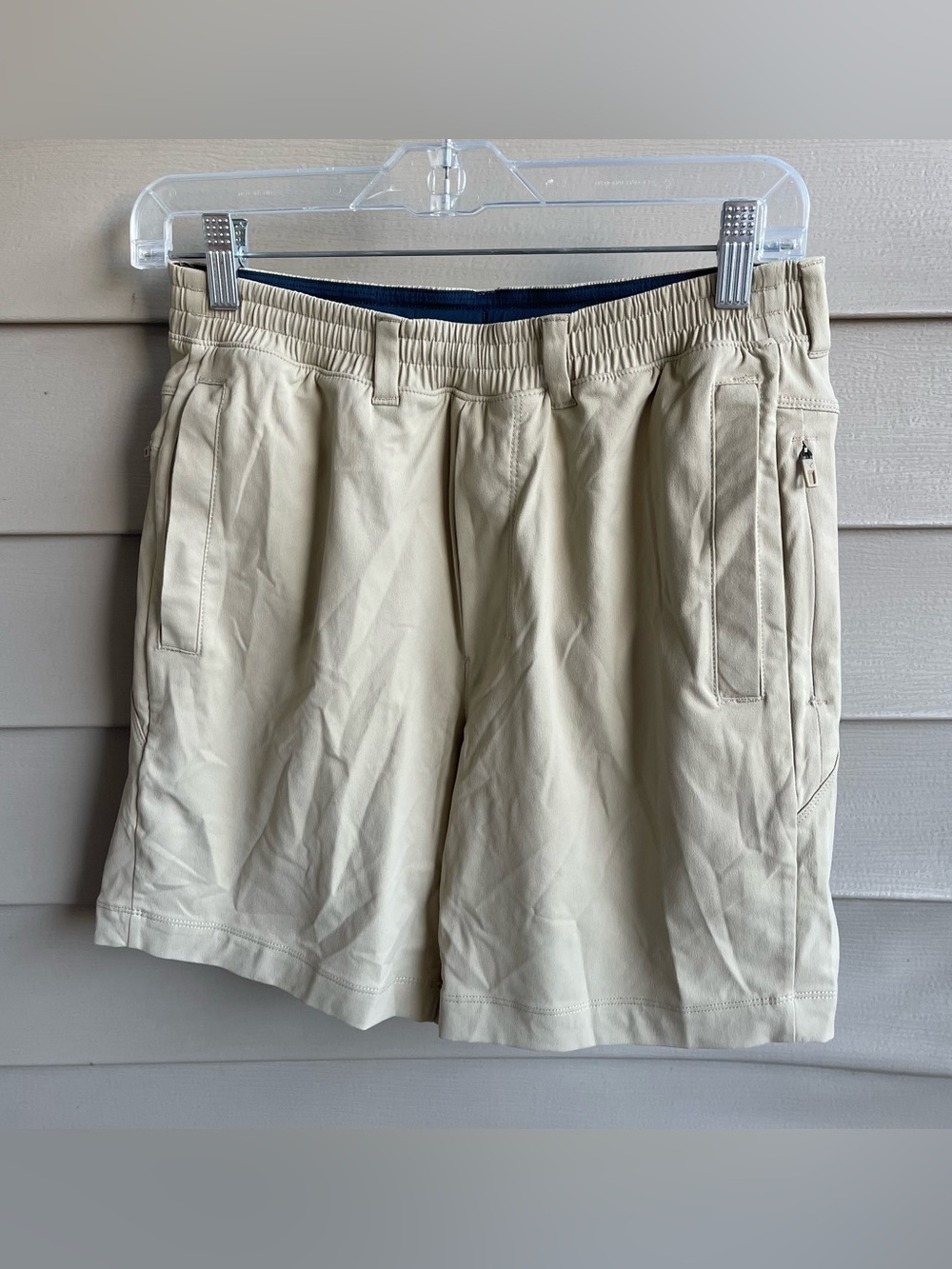Birddogs Shorts Mens Medium Beige Athletic Gym Boom For Your Boomstick Lined